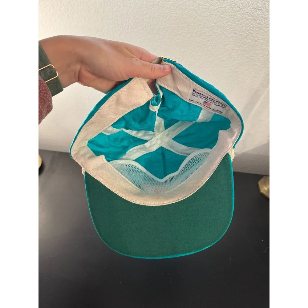 Vintage University of Nevada Baseball Cap Mens One Size Aqua Logo Strapback‎ Hat